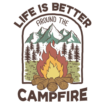 Campfire Design - DTF Ready To Press - DTF Dallas