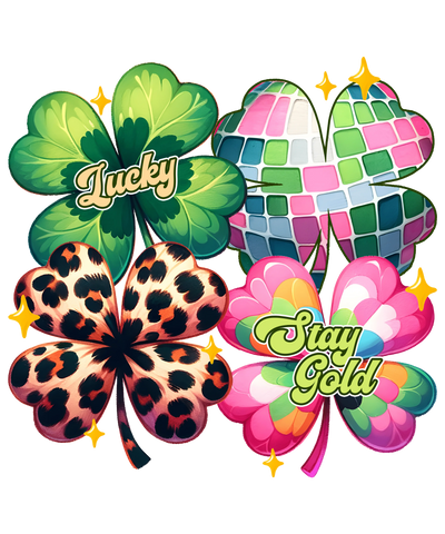 Retro Stay Gold Lucky Saint Patrick's Design | DTF Dallas - DTF Dallas