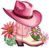 Western Cowgirl Design - DTF Ready To Press - DTF Dallas