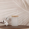 16 oz Premium Glass Mug with Bamboo Lid - DTF Dallas