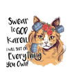 Sassy Cat Design - DTF Ready To Press - DTF Dallas