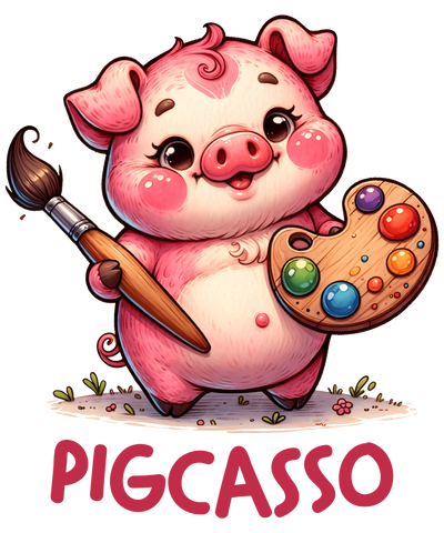 Pigcasso Design - DTF Ready To Press - DTF Dallas
