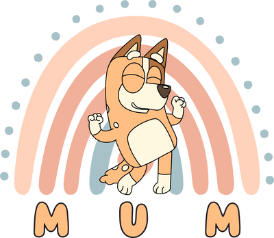 Bluey Mum Chilli Dance Design - DTF Ready To Press - DTF Dallas