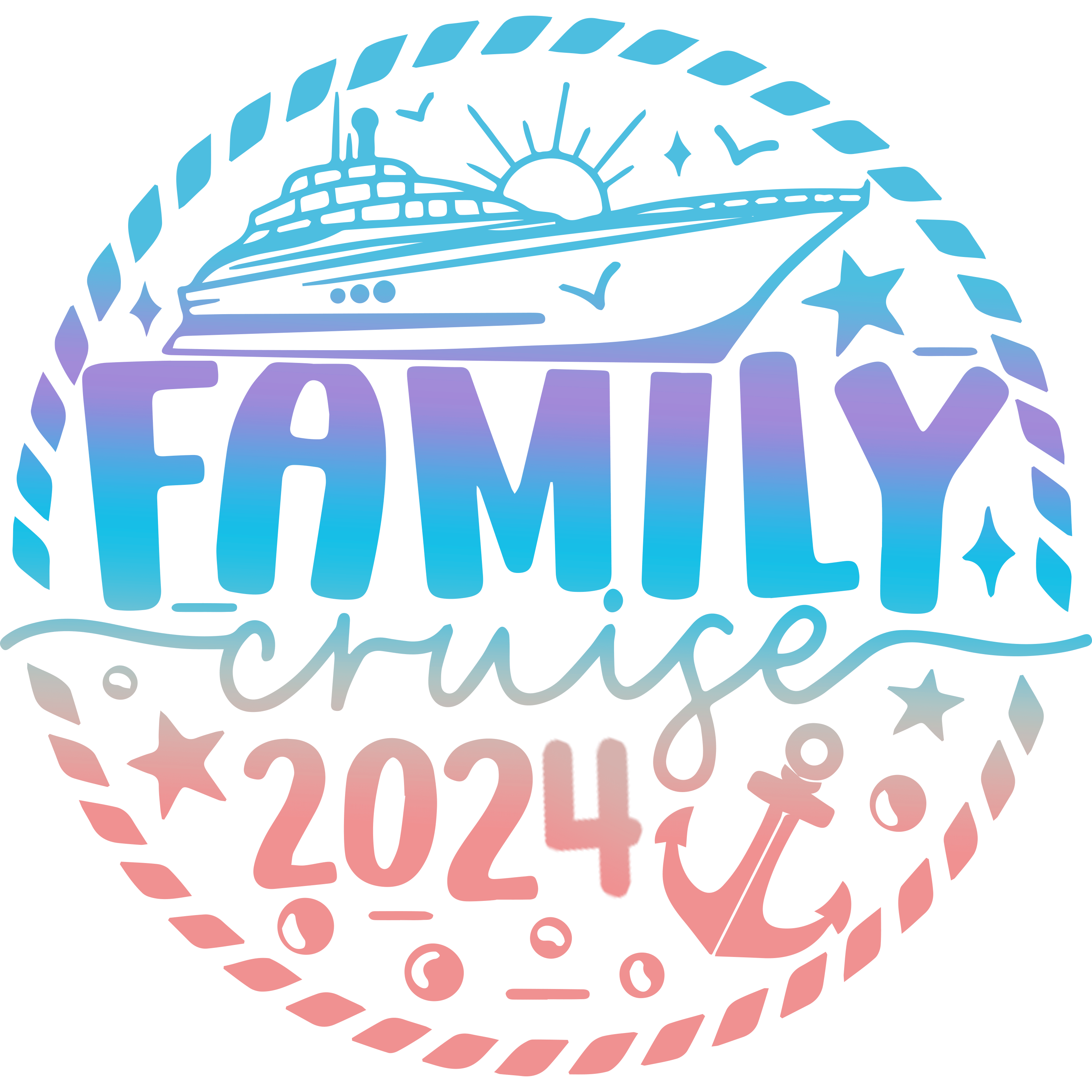 2024 Family Cruise Design DTF Ready To Press dtfdallas