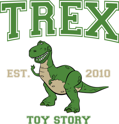 Disney Toy Story Trex Design - DTF Ready To Press - DTF Dallas