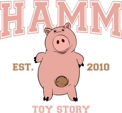Disney Toy Story Hamm Design - DTF Ready To Press - DTF Dallas