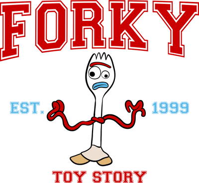 Disney Toy Story Forky Design - DTF Ready To Press - DTF Dallas