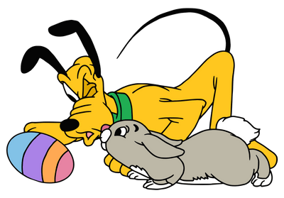 Disney Pluto Easter Hunting Design - DTF Ready To Press - DTF Dallas