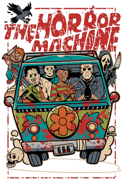 The Horror Machine Halloween Design | DTF Dallas - DTF Dallas