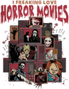 Horror Movies Halloween Design - DTF Ready To Press - DTF Dallas