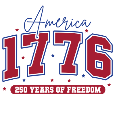 America 1776 Vintage Patriotic Sports Design - DTF Ready To Press - DTF Dallas