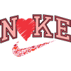 Nike Love Valentine's Day Design - DTF Ready To Press - DTF Dallas