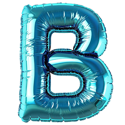Metallic Alphabet Balloon Letter B Design - DTF Ready To Press - DTF Dallas