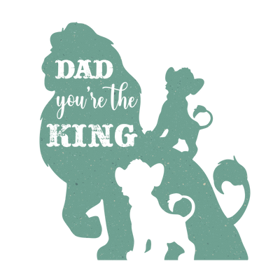 Dad You're The King Design - DTF Ready To Press - DTF Dallas