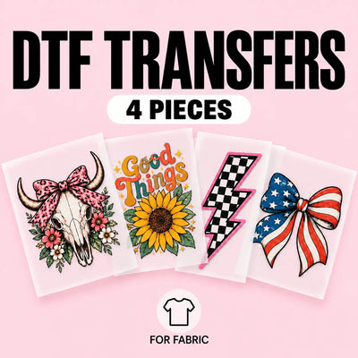 Free DTF Transfers and UV DTF Stickers Samples Pack - DTF Dallas