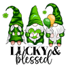Lucky Blessed Gnomes - St. Patrick's Day Design | DTF Dallas - DTF Dallas