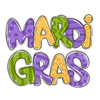 Mardi Gras Design - DTF Ready To Press - DTF Dallas