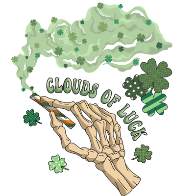 Clouds of Luck Saint Patrick's Day Design | DTF Dallas - DTF Dallas