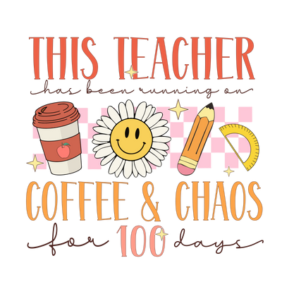 Retro 100 Days Of School Design - DTF Ready To Press - DTF Dallas