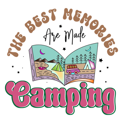 Cute Camping Design - DTF Ready To Press - DTF Dallas