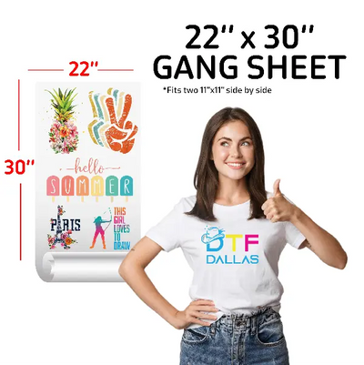 DTF Transfer Gang Sheets - DTF Dallas