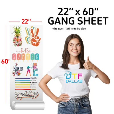 DTF Transfer Gang Sheets - DTF Dallas