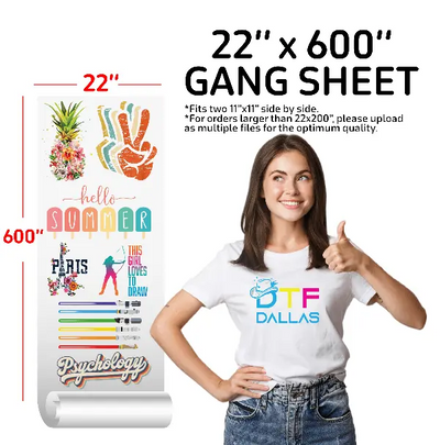 DTF Transfer Gang Sheets - DTF Dallas
