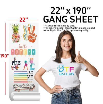 DTF Transfer Gang Sheets - DTF Dallas