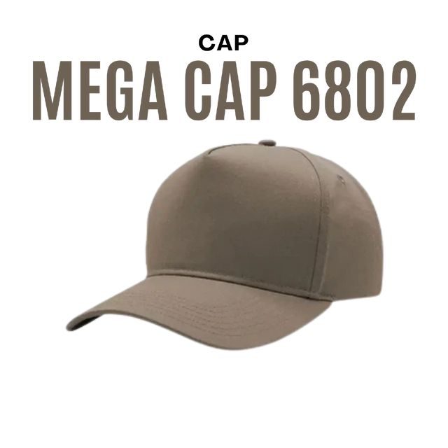 Mega Cap 6802 Poly Cotton Twill Cap - DTF Dallas