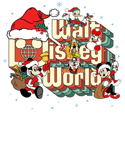 Walt Disney World Christmas DTF Ready Press V1 | DTF Dallas - DTF Dallas