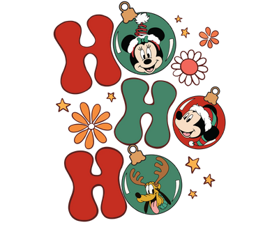 Ho Ho Ho Mickey Mouse Christmas Design | DTF Dallas - DTF Dallas