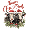 Mooey Christmas Cow Design - DTF Ready To Press - DTF Dallas
