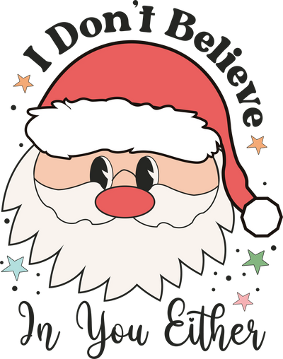Christmas Santa Design DTF-Ready to Press (V6) | DTF Dallas - DTF Dallas