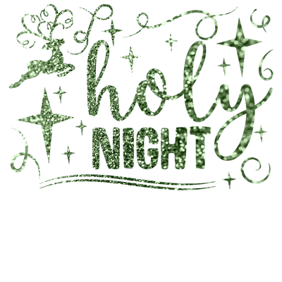 Holy Night Christmas Design - DTF Ready To Press - DTF Dallas
