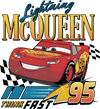 Lightning McQueen Design - DTF Ready To Press - DTF Dallas