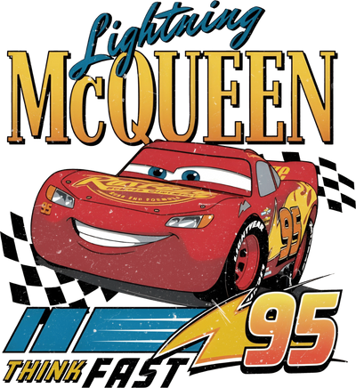 Lightning McQueen Design - DTF Ready To Press - DTF Dallas