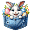 Cute Rabbit Easter Design - DTF Ready To Press - DTF Dallas
