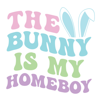 The Bunny Is My Homeboy Easter Design | DTF Dallas - DTF Dallas