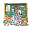 Easter Gnome Teacher Design - DTF Ready To Press - DTF Dallas