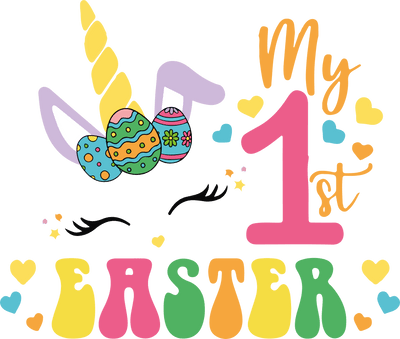 My 1st Easter Cute Bunny Design - DTF Ready To Press - DTF Dallas
