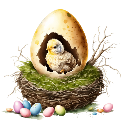 Cute Chick Easter Design - DTF Ready To Press - DTF Dallas
