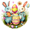 Bunny Egg Painting Easter Design - DTF Ready To Press - DTF Dallas