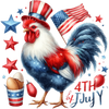 Happy 4th of July Design DTF-Ready Press (V3) | DTF Dallas - DTF Dallas