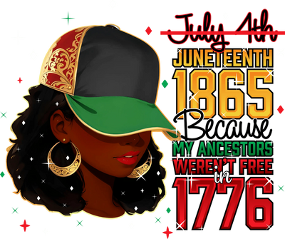 Free Since 1865 typography – ready-to-press June 19 graphic