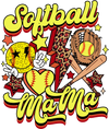 Softball Mama Design - DTF Ready To Press - DTF Dallas