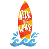 Ride The Wave Design - DTF Ready To Press - DTF Dallas
