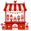 Candy Stall Valentine's Day Design | DTF Dallas - DTF Dallas