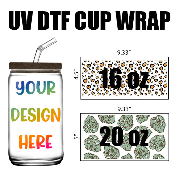 Eye Hand Design 3D UV DTF Cup Wraps stickers Custom Wraps for 16oz