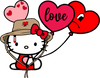 Hello Kitty Bad Bunny Valentine's Day Design | DTF Dallas - DTF Dallas