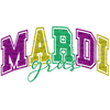 Party Mardi Gras Design - DTF Ready To Press - DTF Dallas